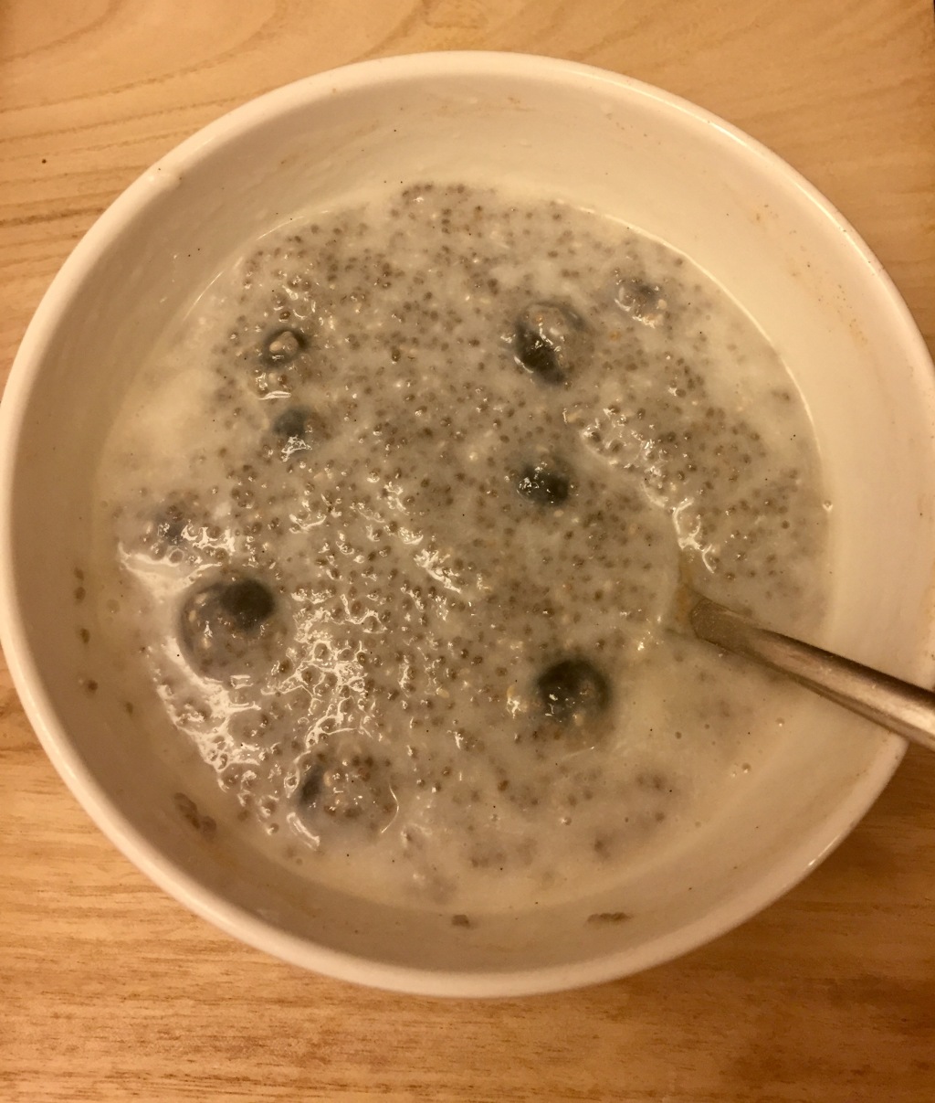 Chia Seed Blueberry Pudding.