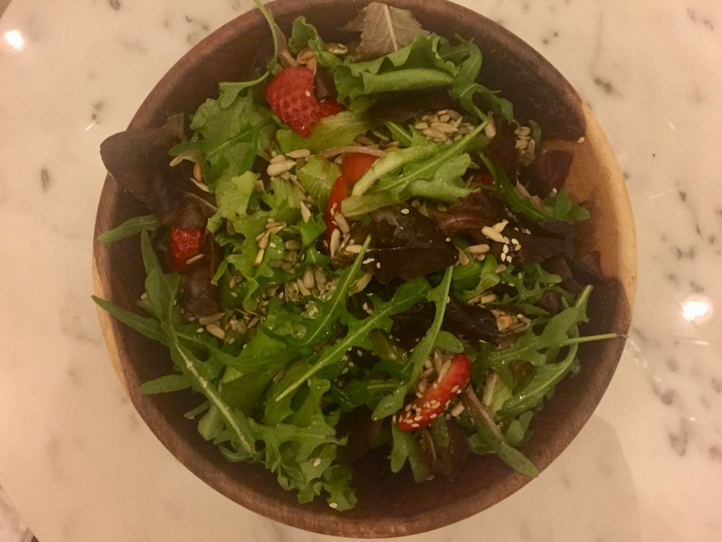 Strawberry Greens & Seeds Salad